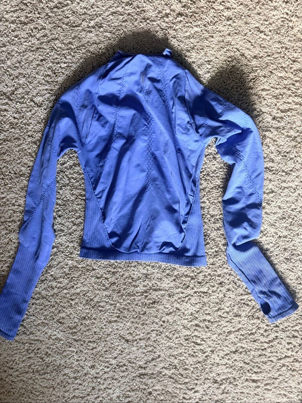 FP Movement Free People Blue Athletic Jacket Thumbholes Activewear Size M/L